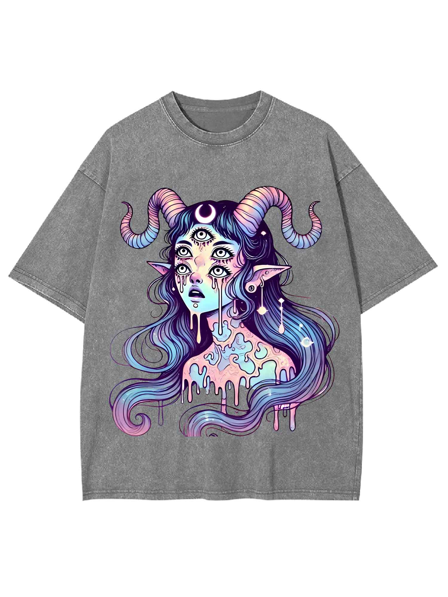 Mystic Melting Siren Washed Tshirt
