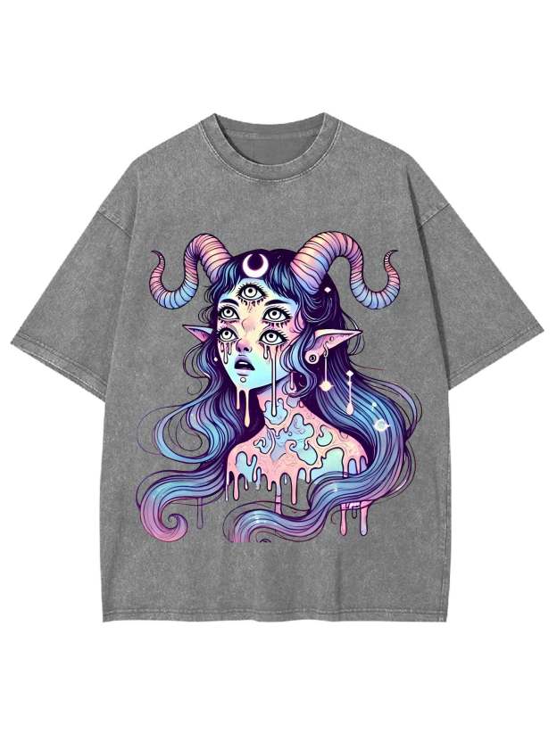 Mystic Melting Siren Washed Tshirt