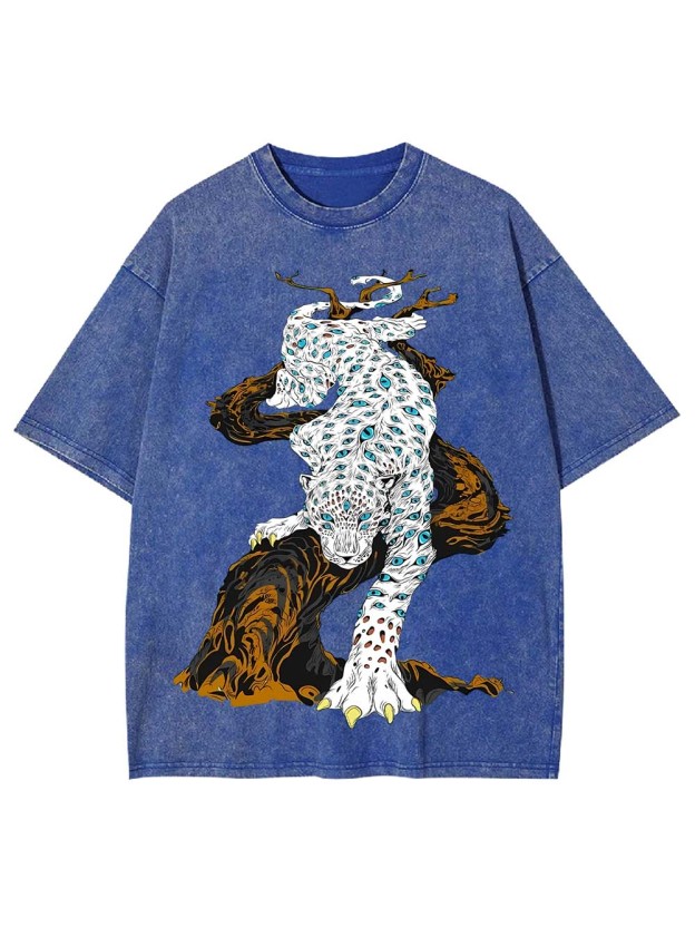 Eyes Of A Leopard Washed Tshirt