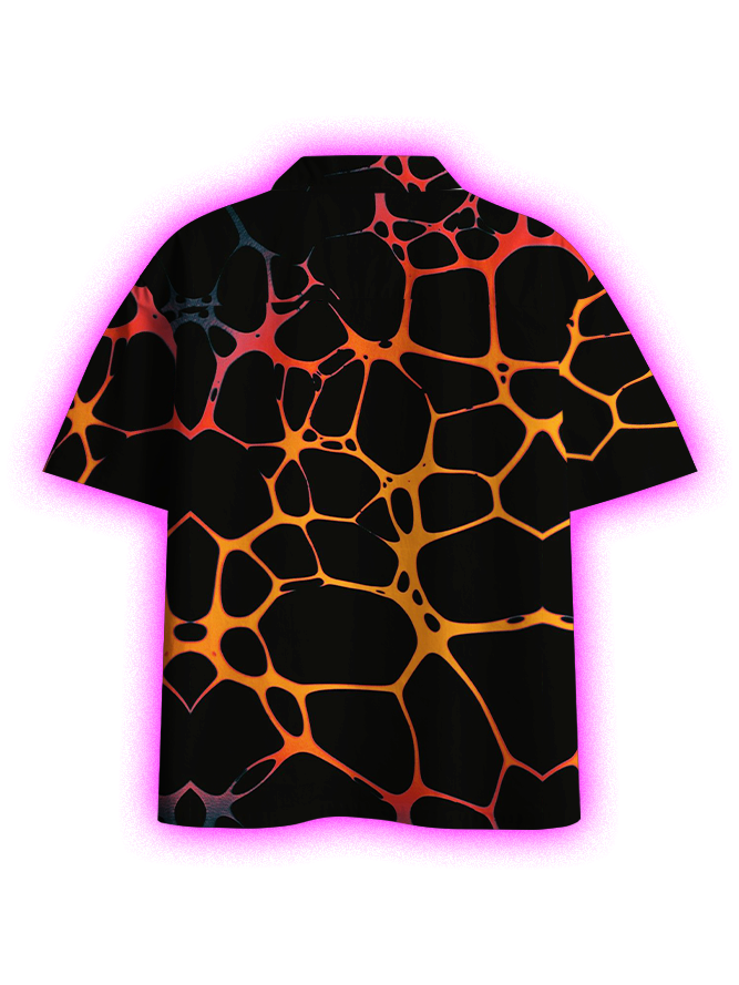 Fractured Glow Button Up Pocket Shirt