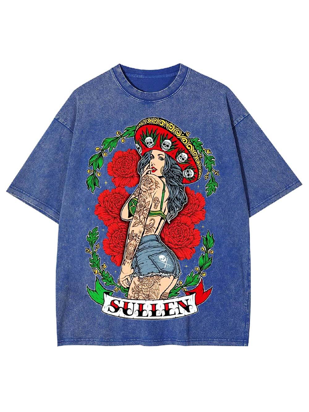 Bold Beauty in Bloom Washed Tshirt