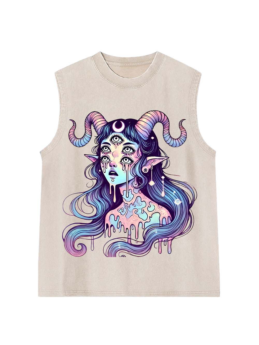 Mystic Melting Siren Washed Tank Top