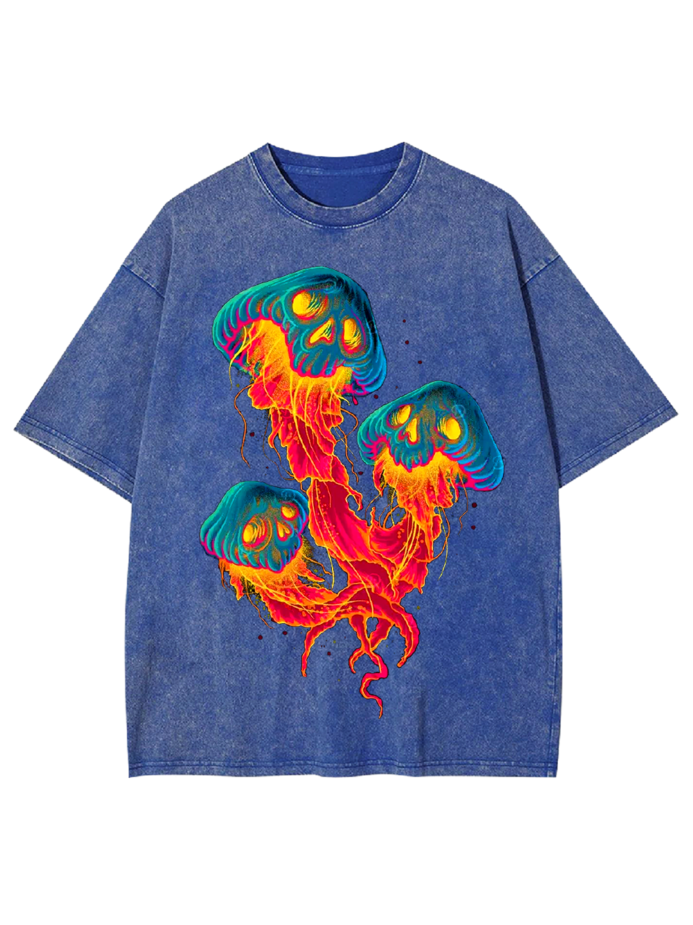 Neon Skull Jellies Washed Tshirt