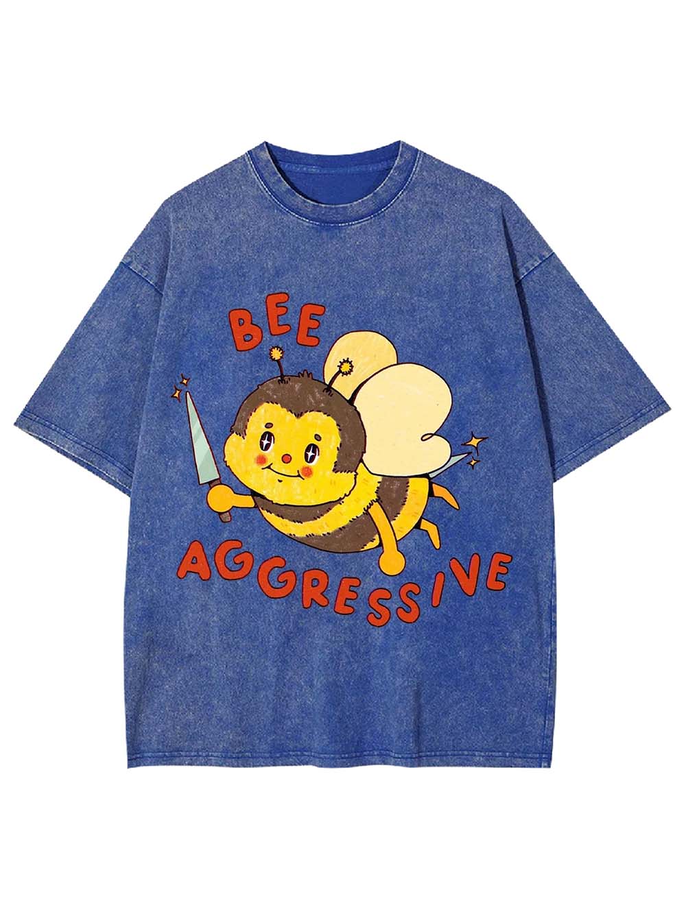 Bee Aggressive Washed Tshirt