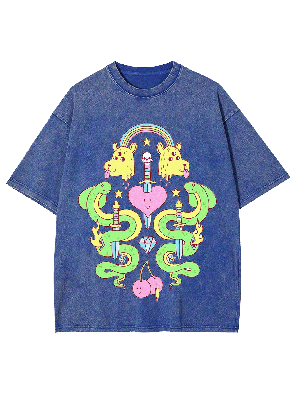 Serpents And Symbols Washed Tshirt