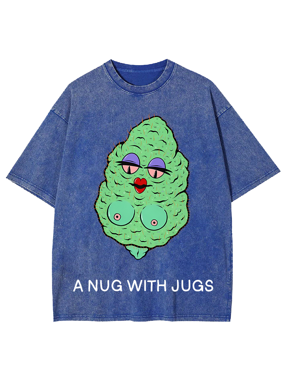 A Nug With Jugs Washed Tshirt
