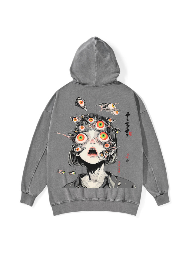 Multitude Of Gazes Washed Hoodie