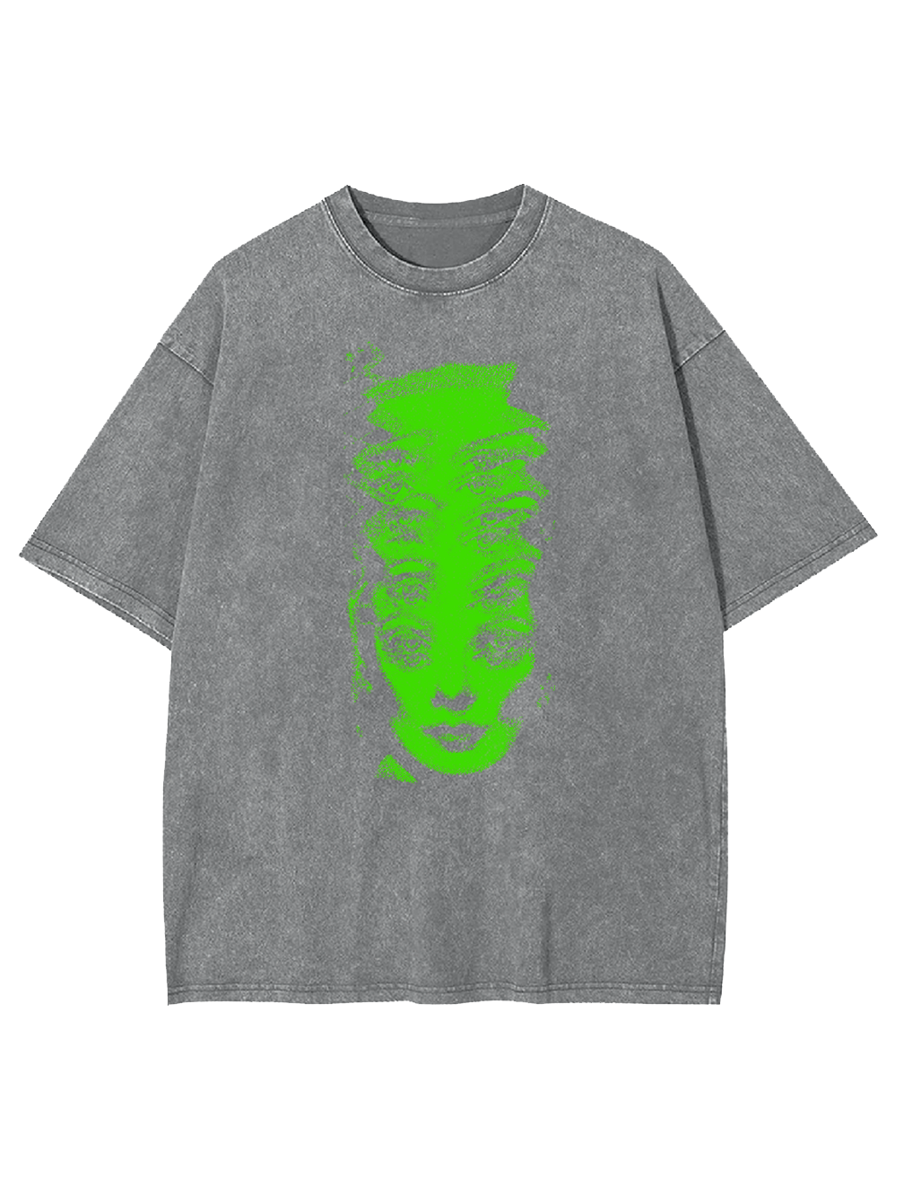 GREEN HALUCINATION WASHED TSHIRT