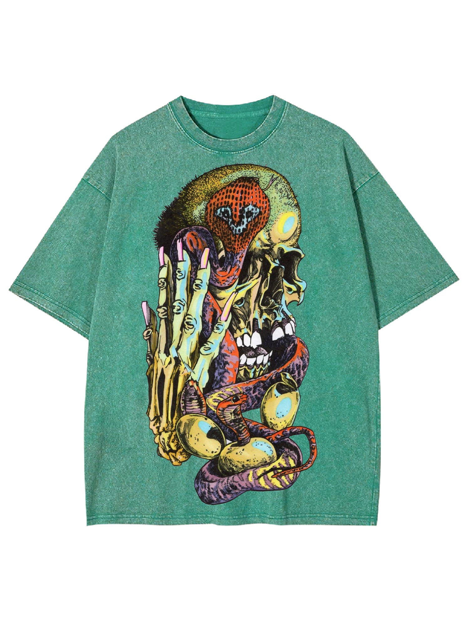 Bones And Snakes Washed Tshirt