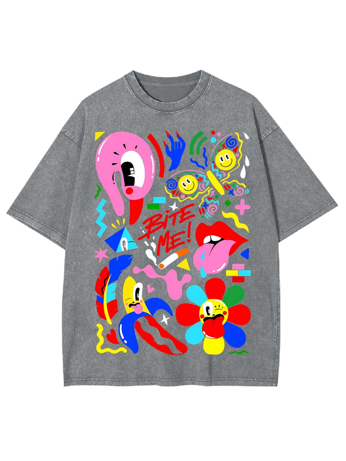 Bite Me Washed Tshirt