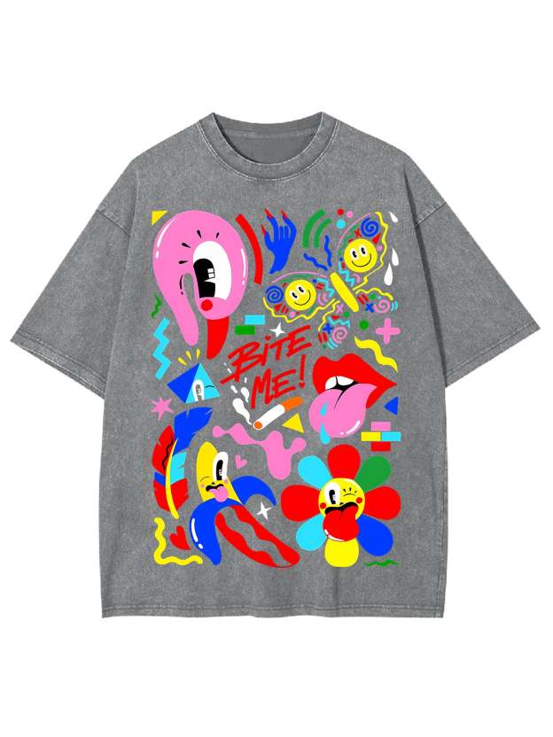 Bite Me Washed Tshirt