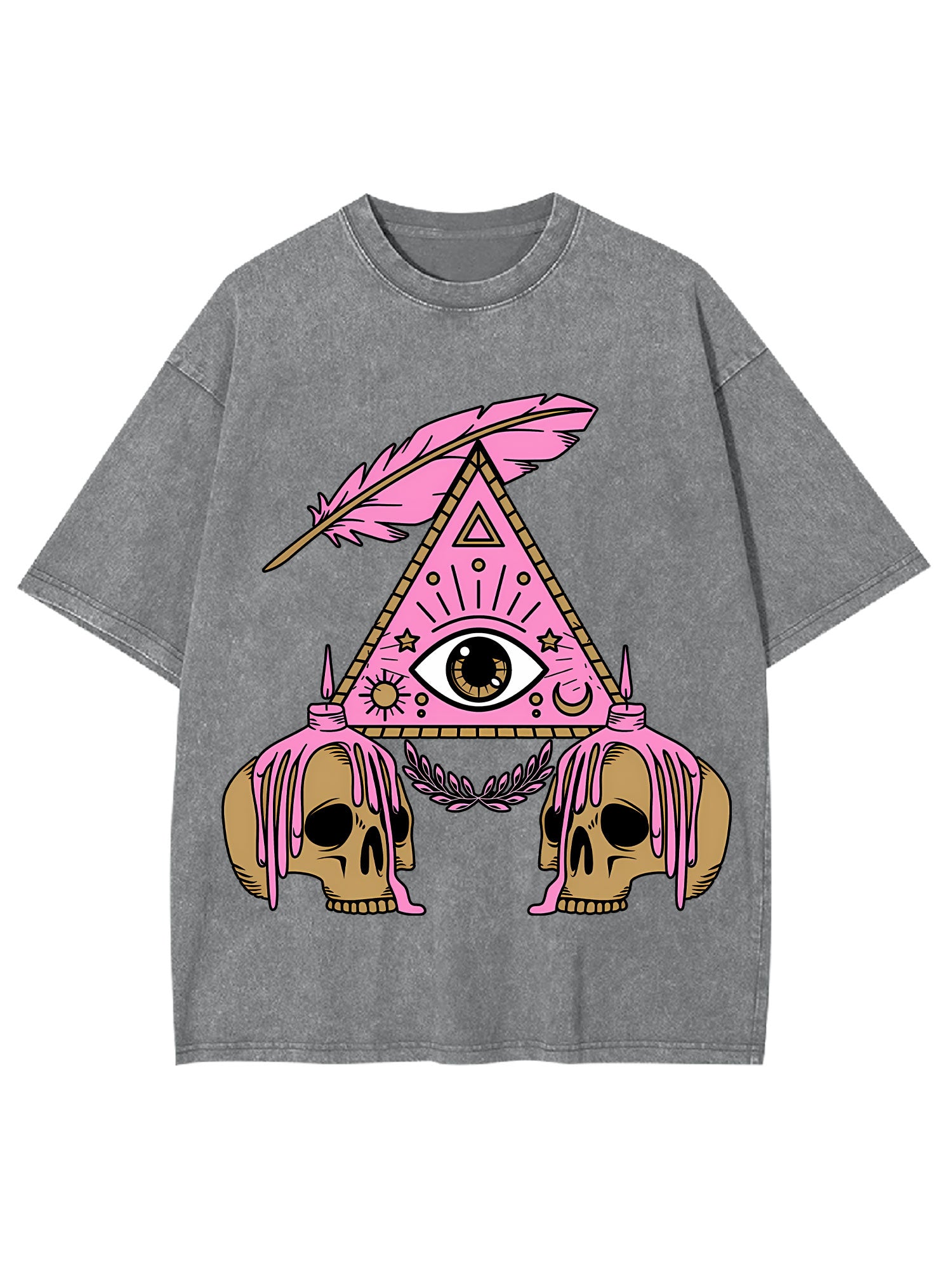 Eye And Skull Washed Tshirt