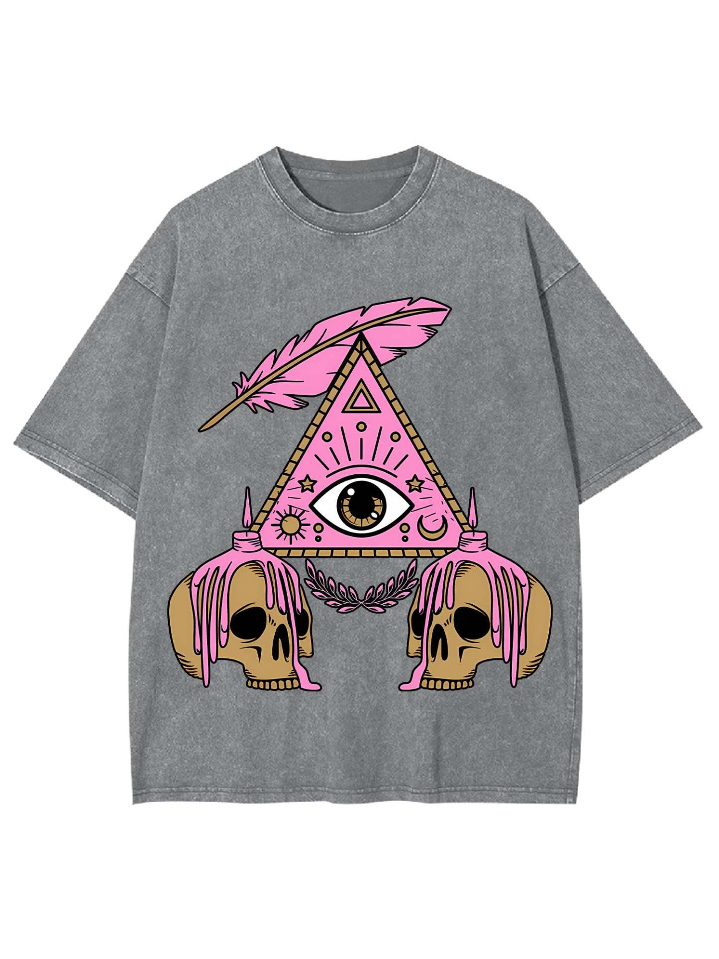 Eye And Skull Washed Tshirt