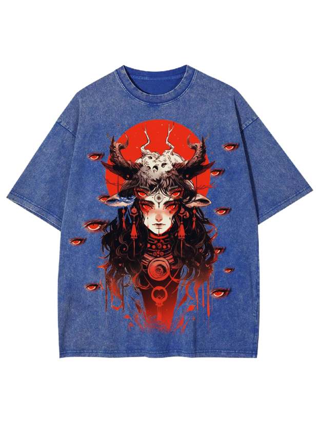 Multiple Eyes Spirit Washed Tshirt