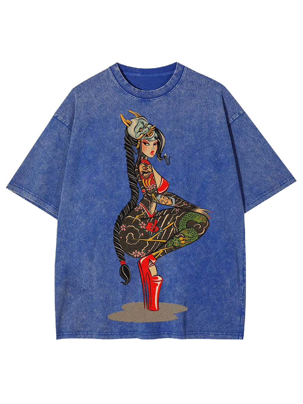 Tattooed Warrior Washed Tshirt