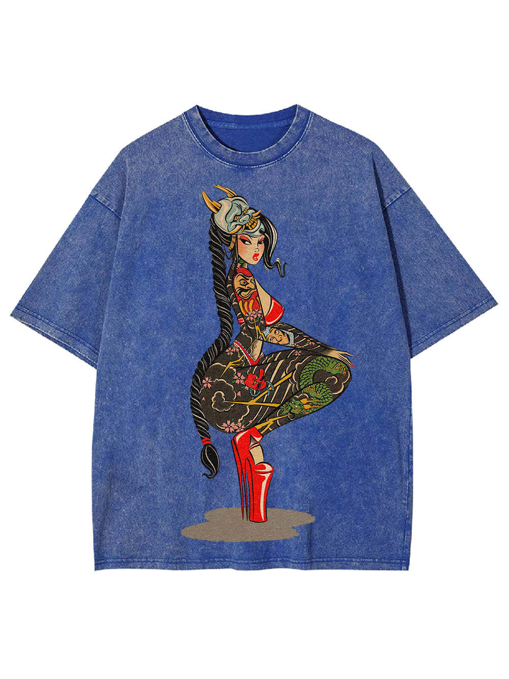 Tattooed Warrior Washed Tshirt