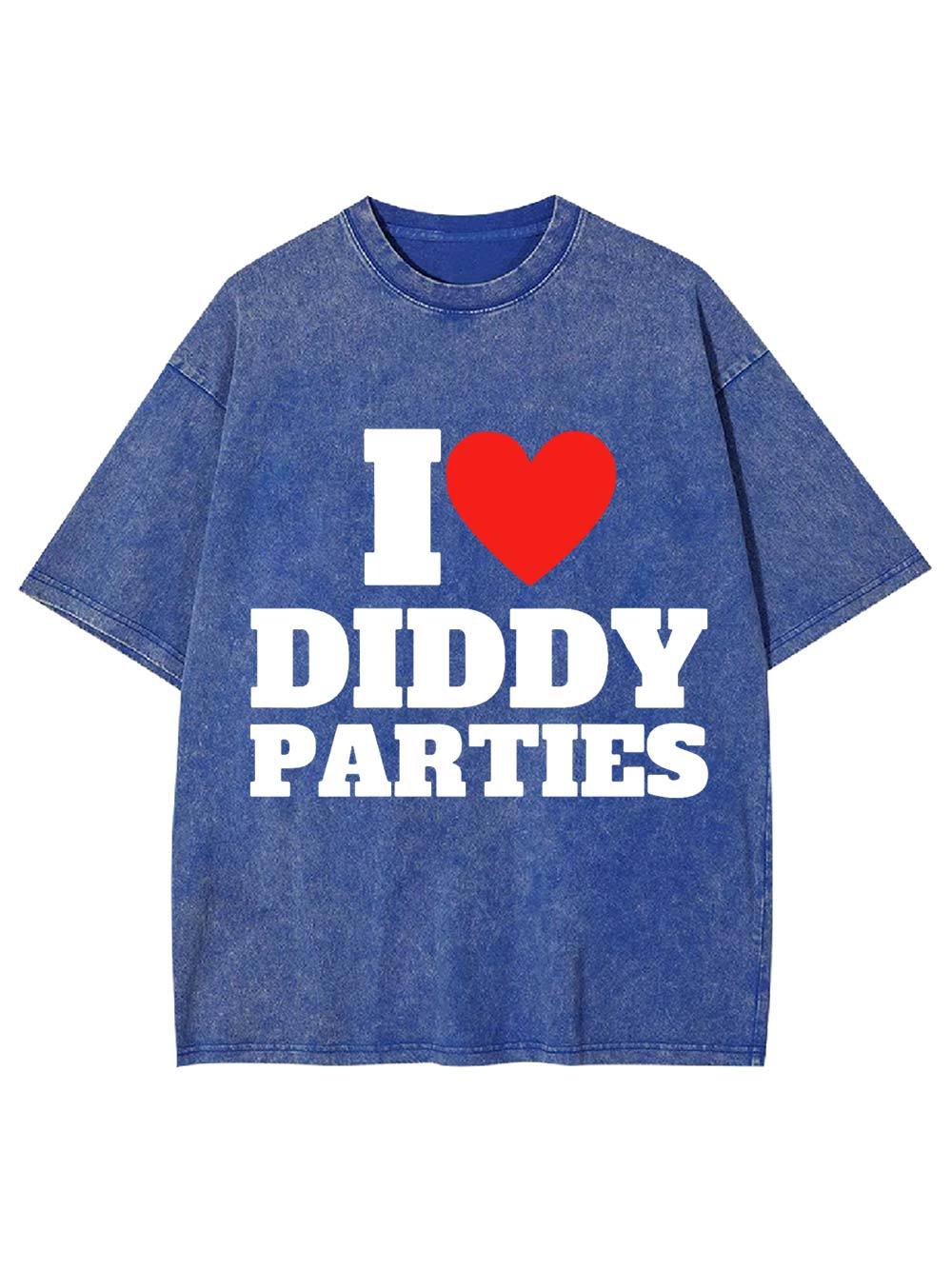 I love Diddy Parties Washed Tshirt