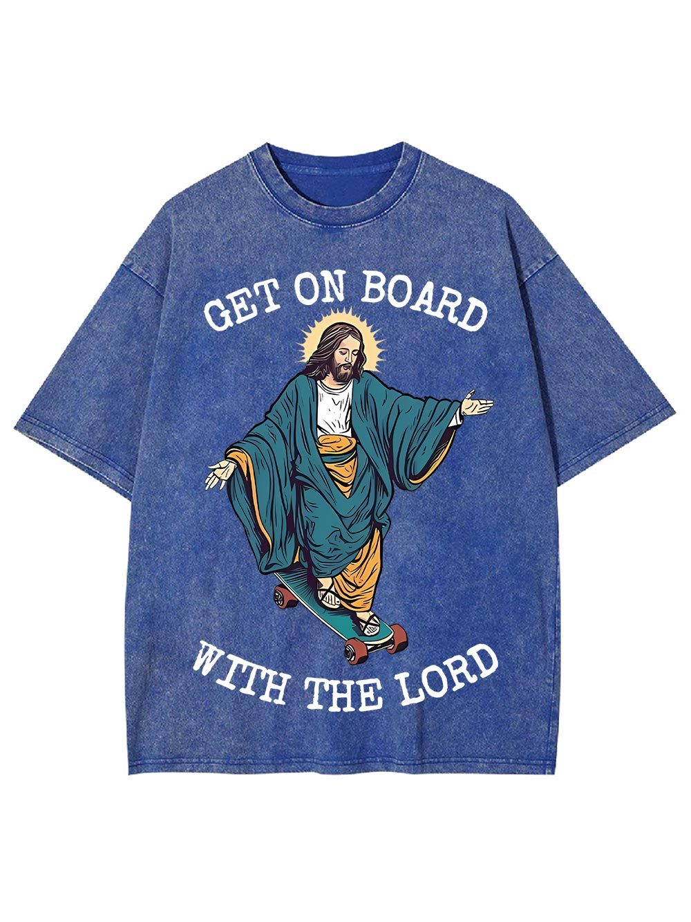 Get On Board With The Lord Washed Tshirt