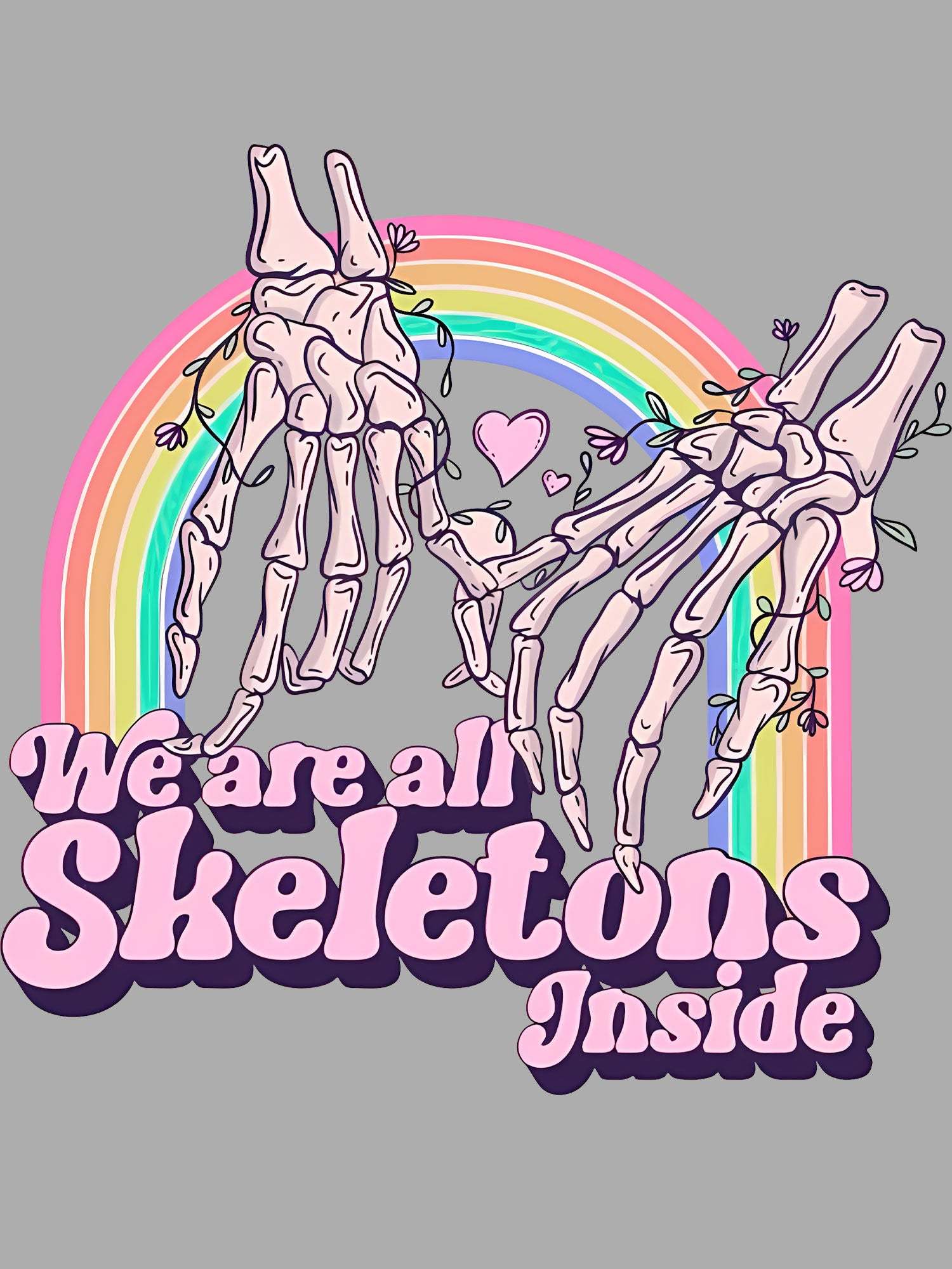 We Are All Skeletons Inside Washed Tshirt