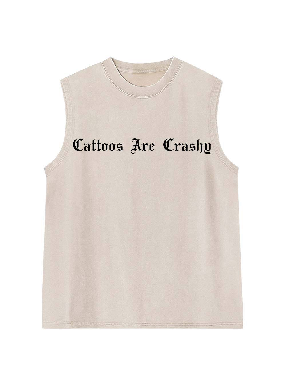 Tattoos Are Trashy Washed Tank Top