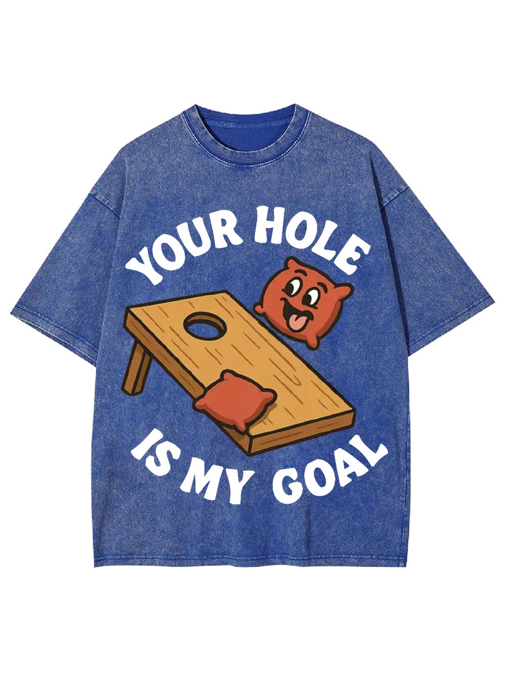 Your Hole Is My Goal Washed Tshirt