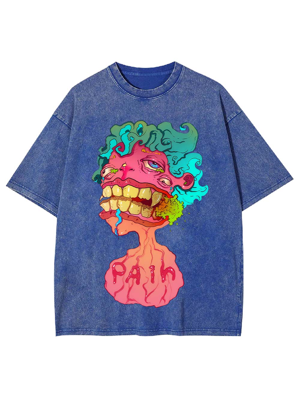 Colorful Chaos of Pain Washed Tshirt