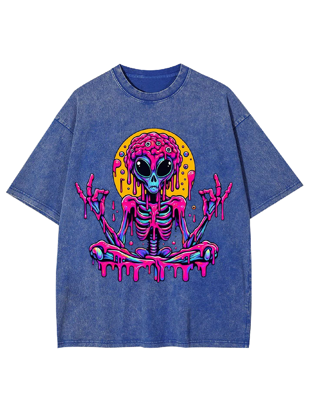 Melting Alien Zen Washed Tshirt