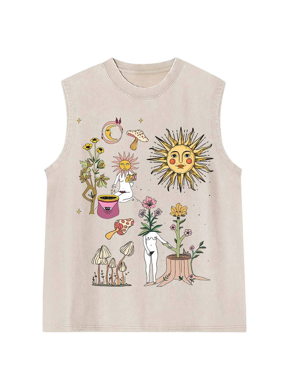 Weird World Washed Tank Top