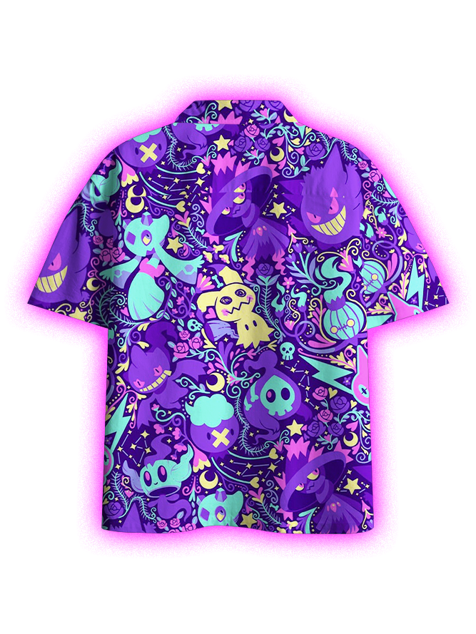 Haunted Whimsy Button Up Pocket Shirt