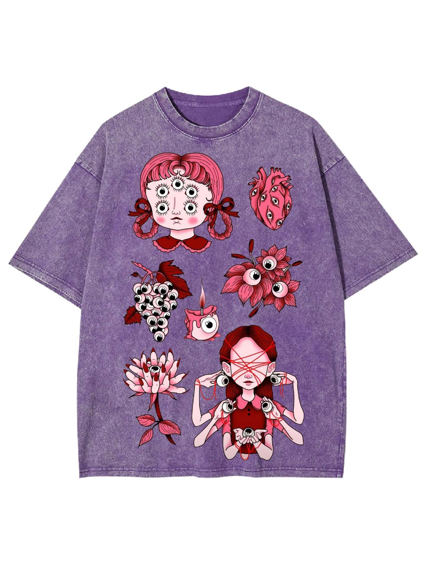 Dream Of Gaze Washed Tshirt-ClassyOutlaw Sale