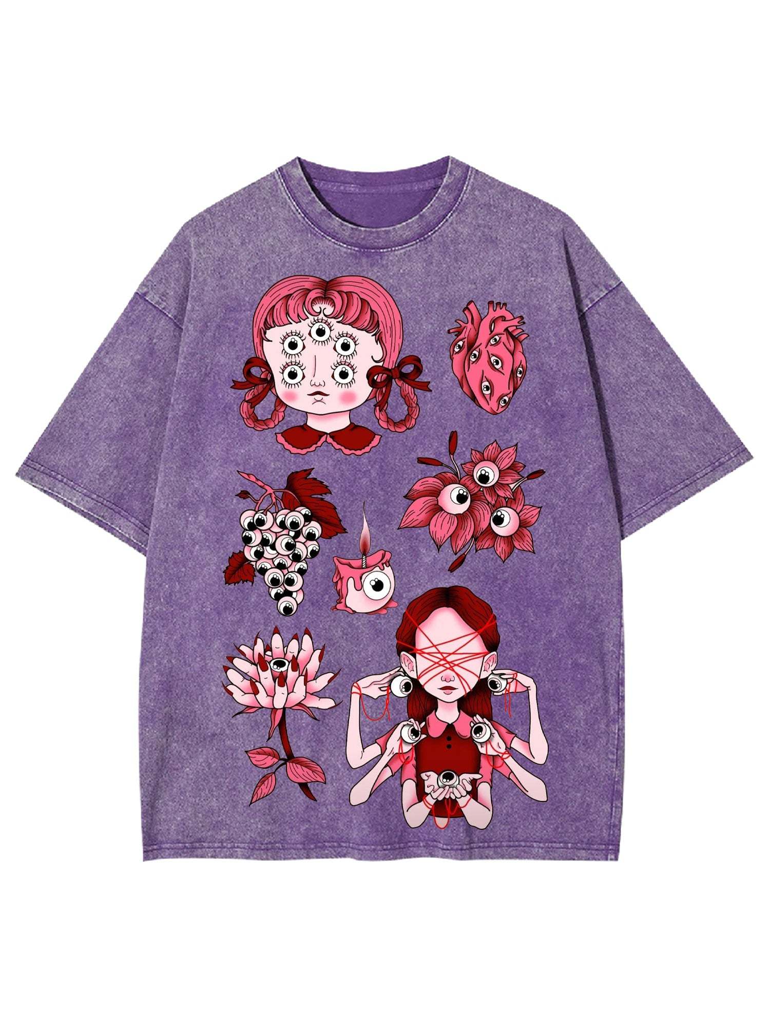 Dream Of Gaze Washed Tshirt-ClassyOutlaw Sale