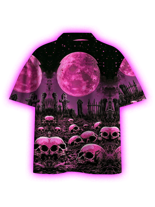 Graveyard of Souls Button Up Pocket Shirt