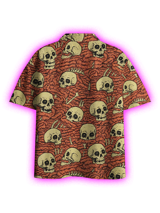 Bones and Chaos Button Up Pocket Shirt