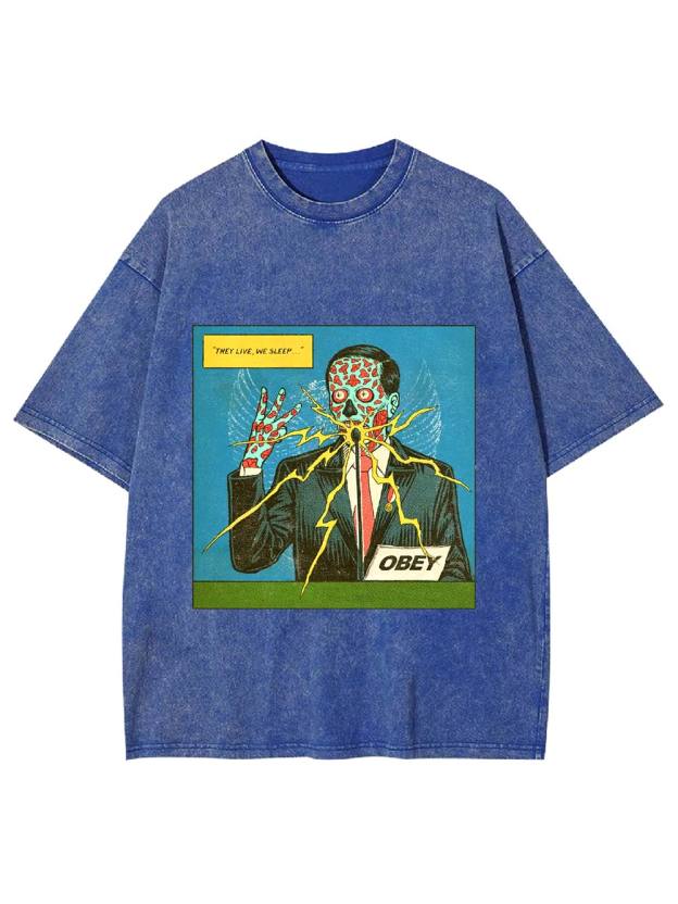 They Live, We Sleep Washed Tshirt