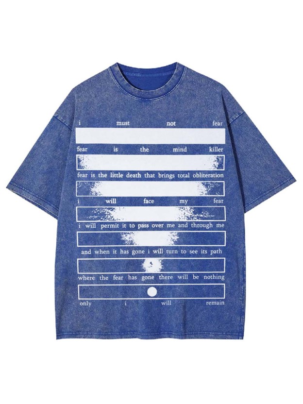 CONQUERING FEAR WASHED TSHIRT