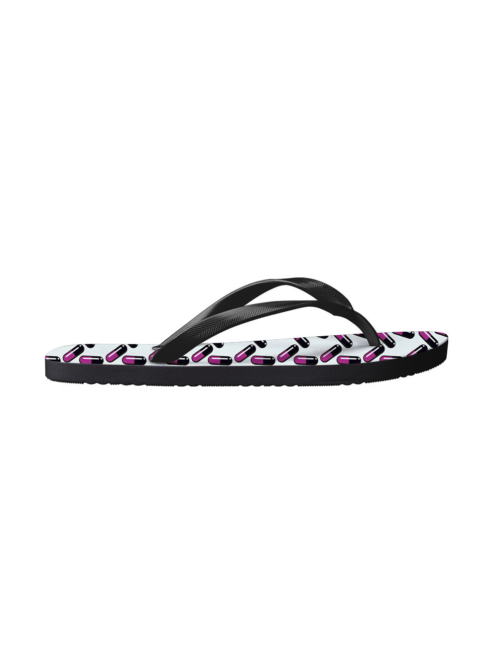 Vibrant Capsule Pattern FLIP FLOPS