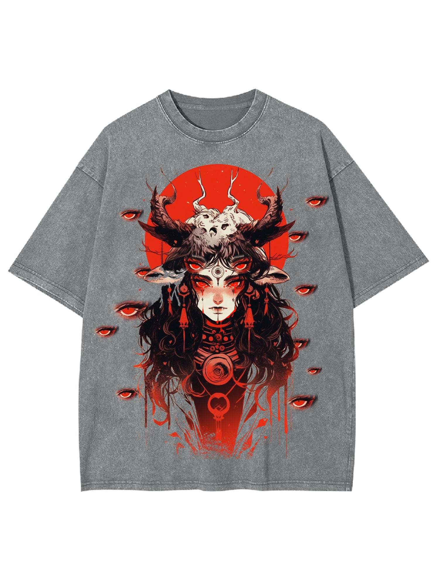 Multiple Eyes Spirit Washed Tshirt