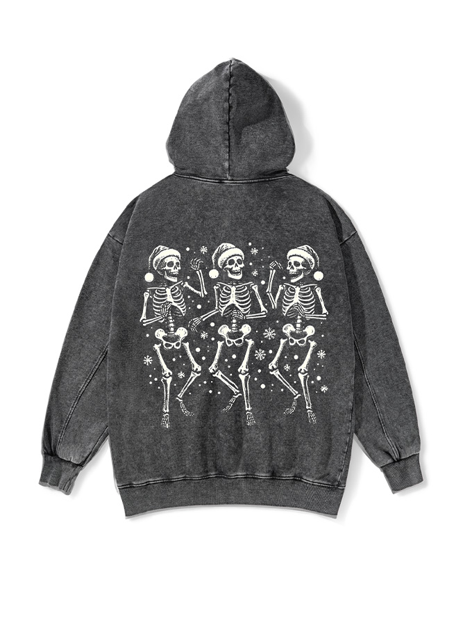 SKELETON WASHED HOODIE