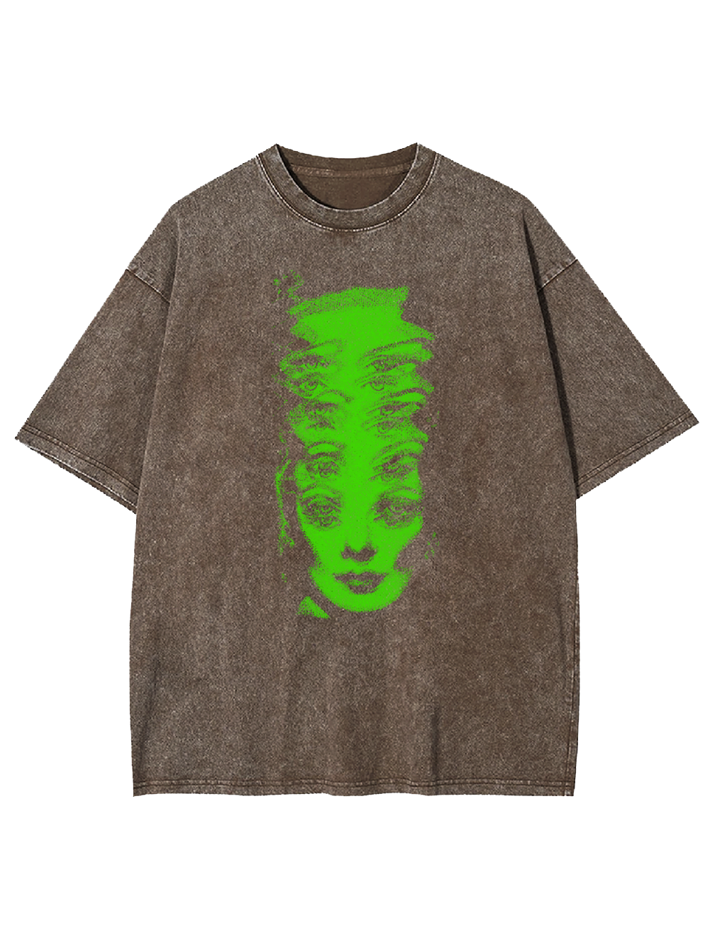 GREEN HALUCINATION WASHED TSHIRT