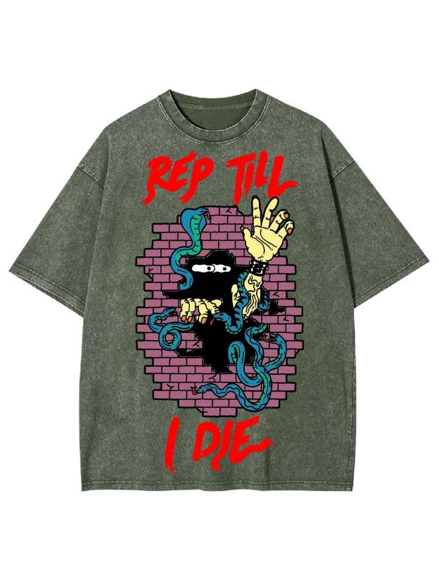 Rep Till I Die Washed Tshirt