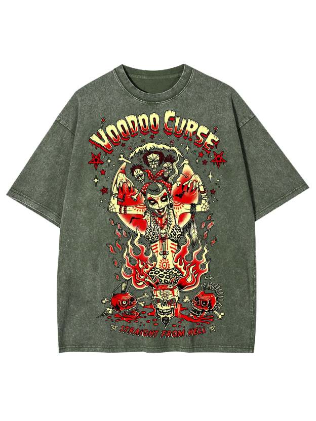 Straicht From Hell Washed Tshirt