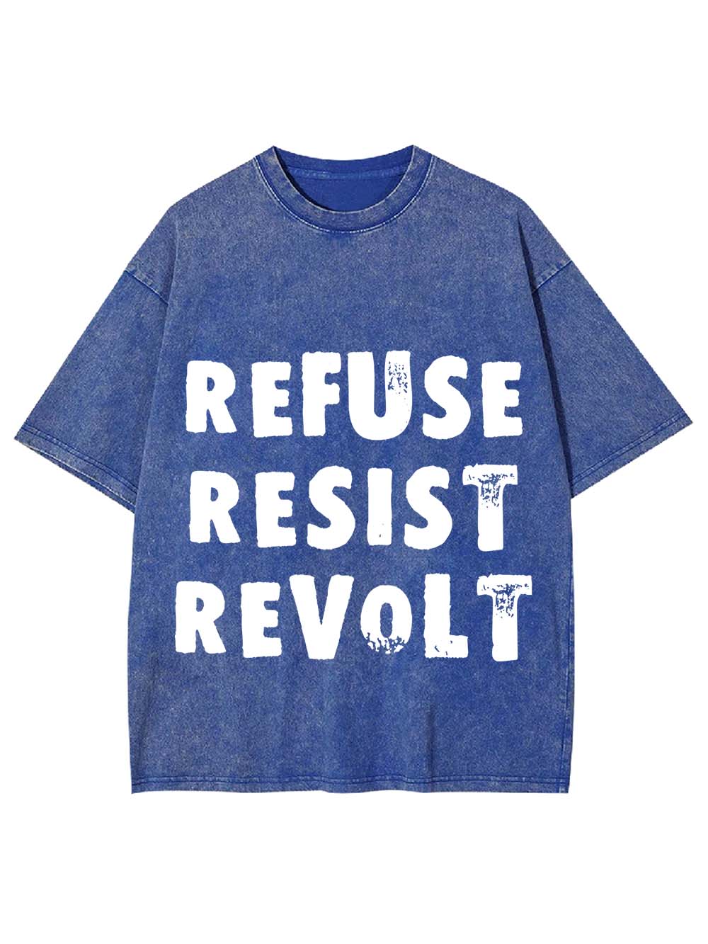 REFUSE RESIST REVOLT WASHED TSHIRT