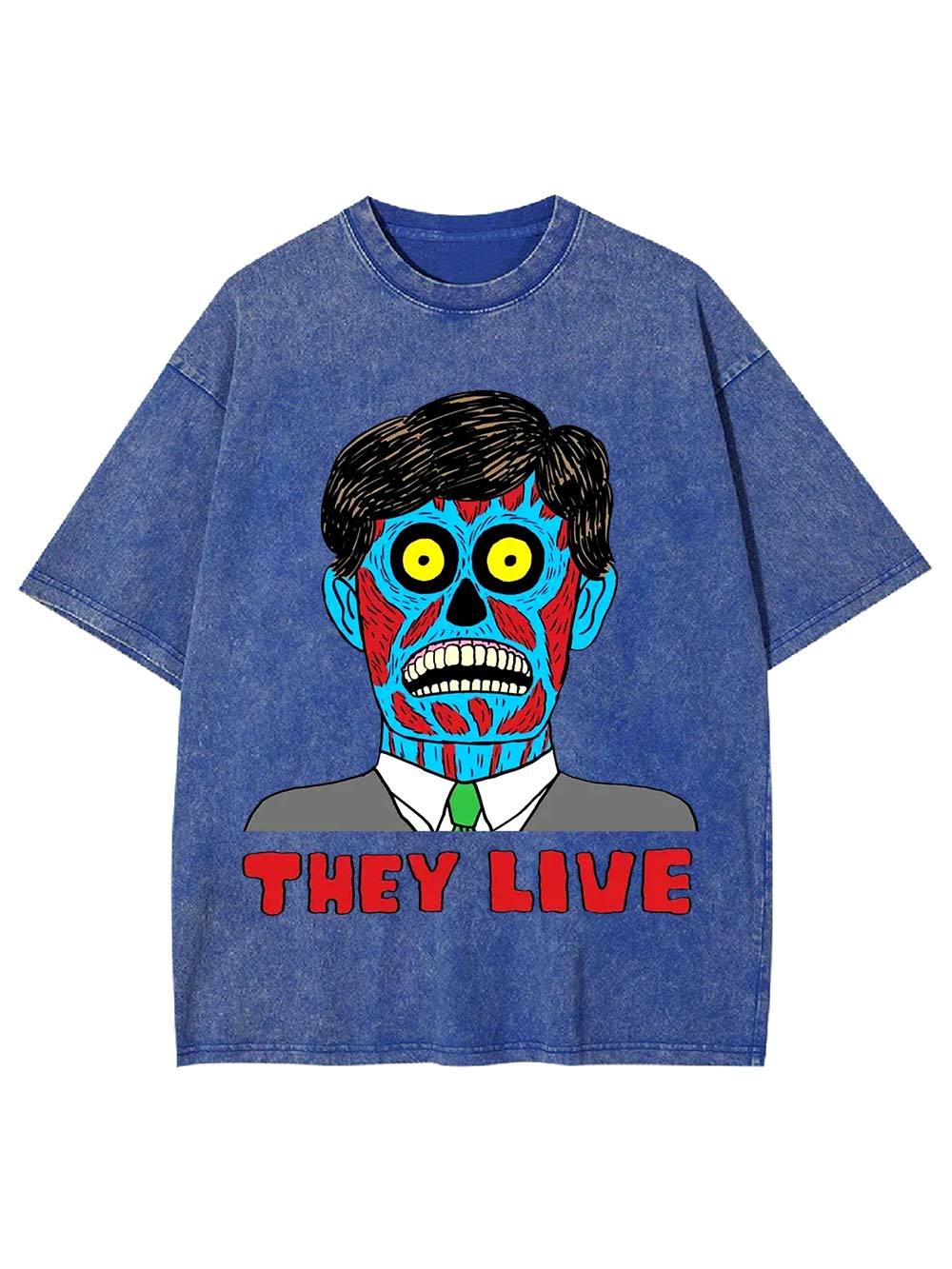 They Live Washed Tshirt