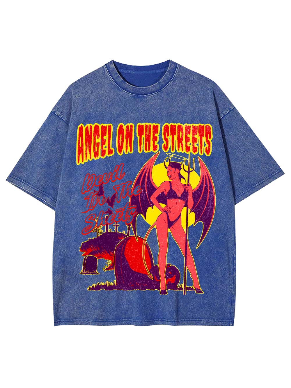 Angel on the Streets, Devil in the Sheets Washed Tshirt