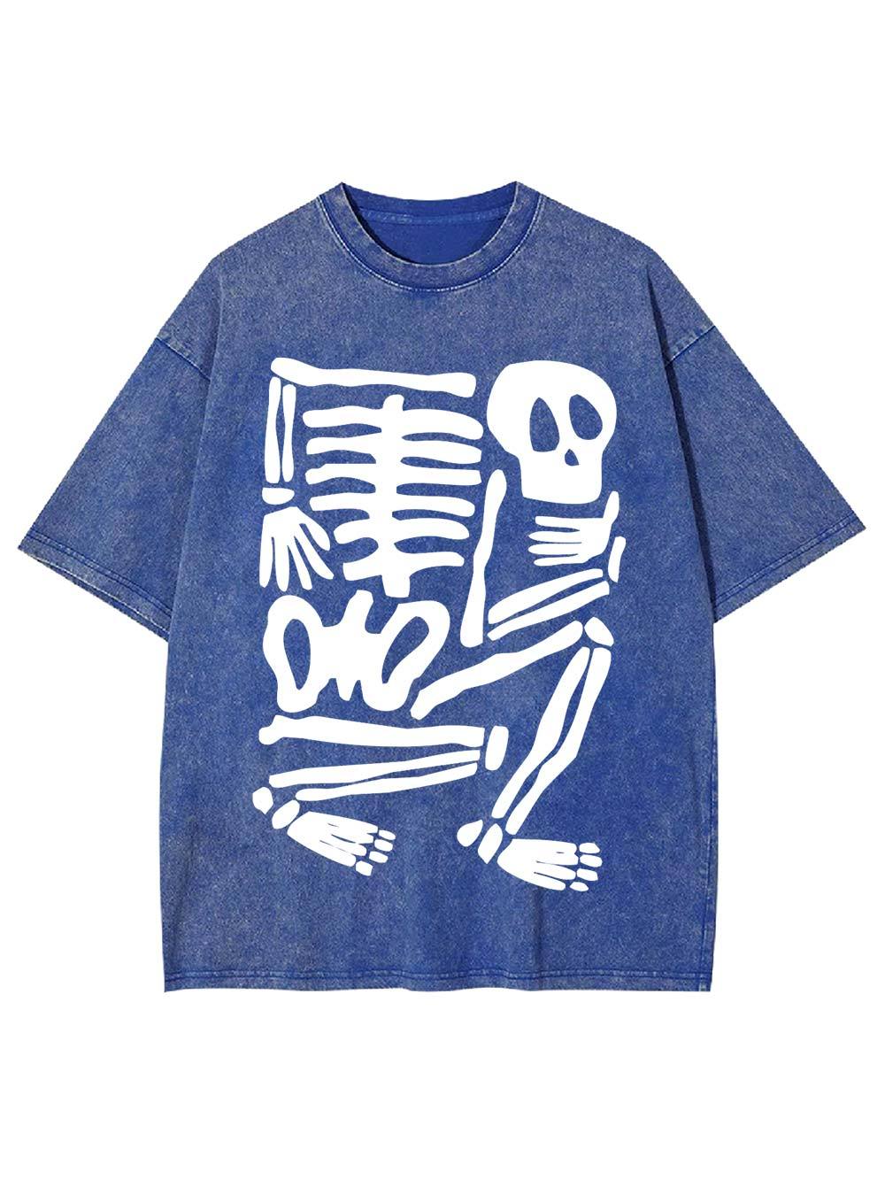 Skeleton Puzzle Washed Tshirt