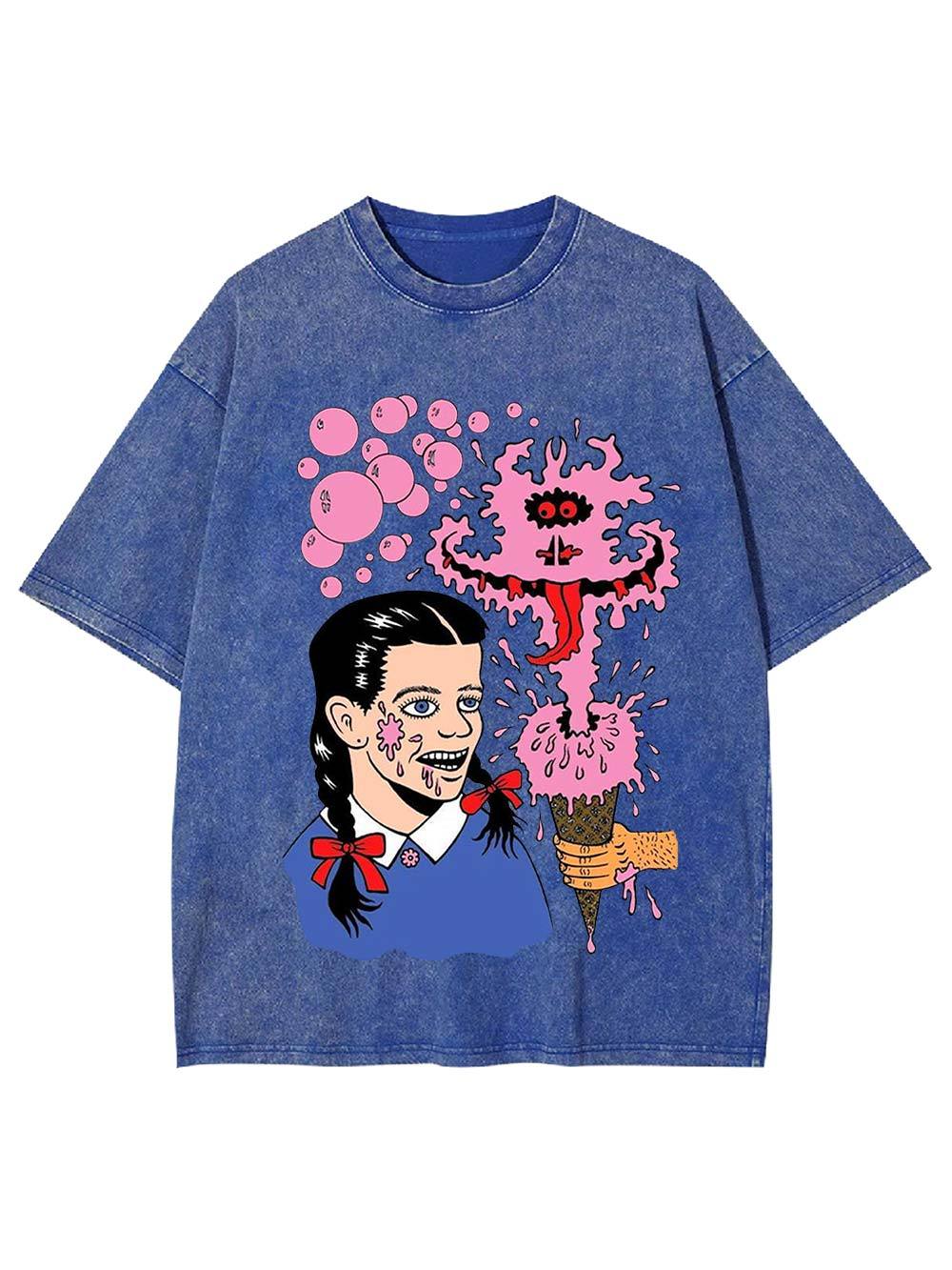 Cream Monster Outbreak Washed Tshirt