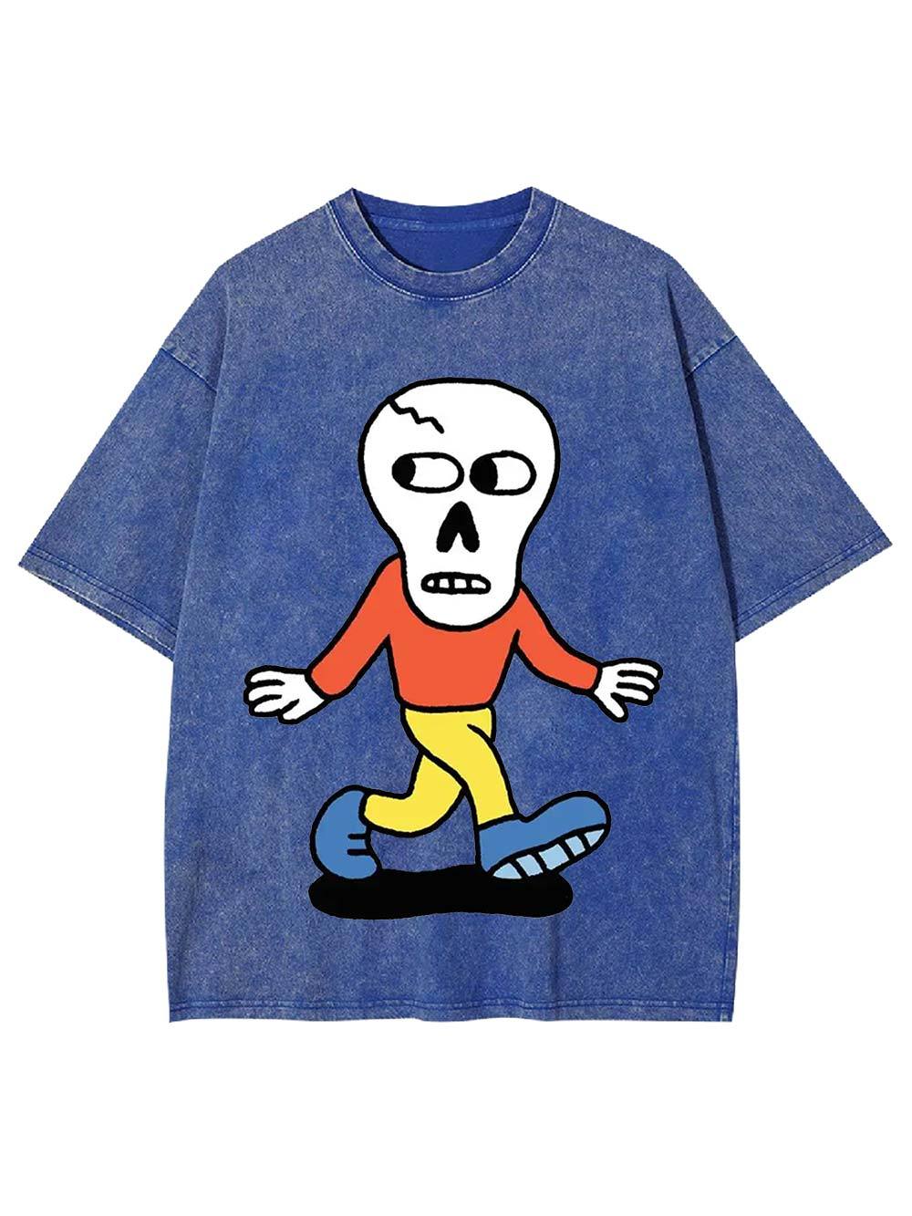 Skull on the Move Washed Tshirt