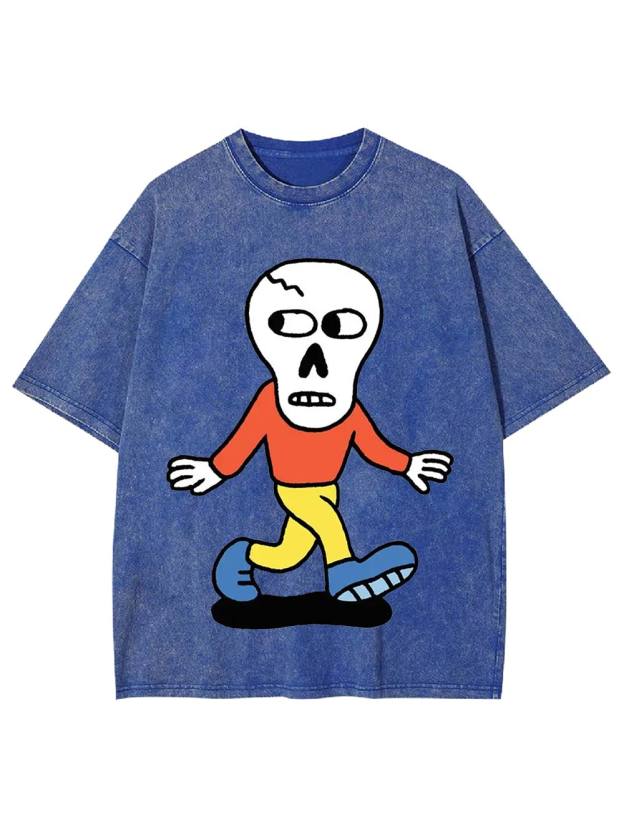 Skull on the Move Washed Tshirt