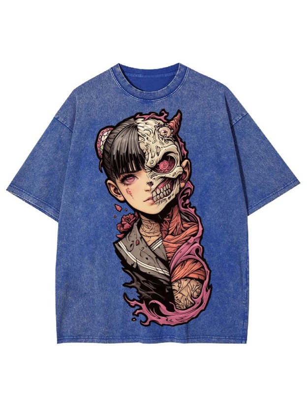 HALF DEMON, HALF HUMAN WASHED TSHIRT