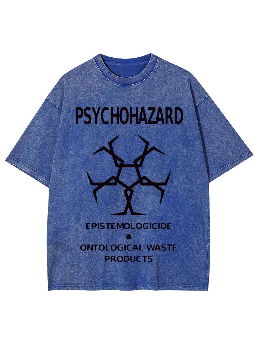 Psychohazard Warning Washed Tshirt